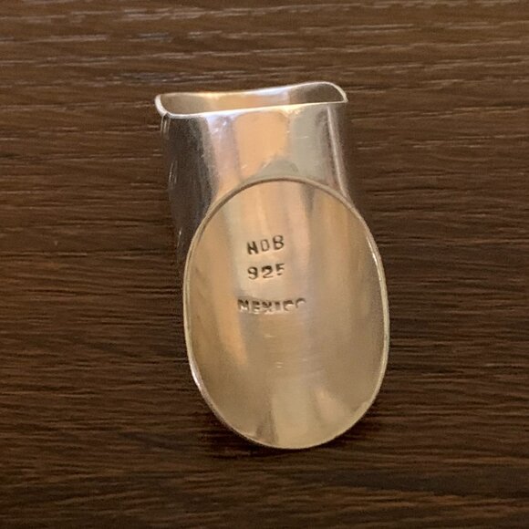 Vintage Woven Mexican Sterling Silver Ring 6 - Picture 7 of 8